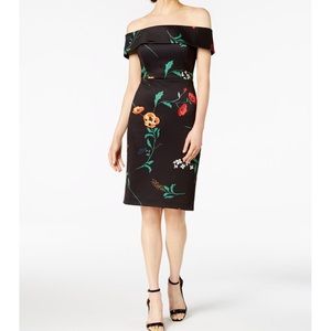 Off the shoulder Calvin Klein dress